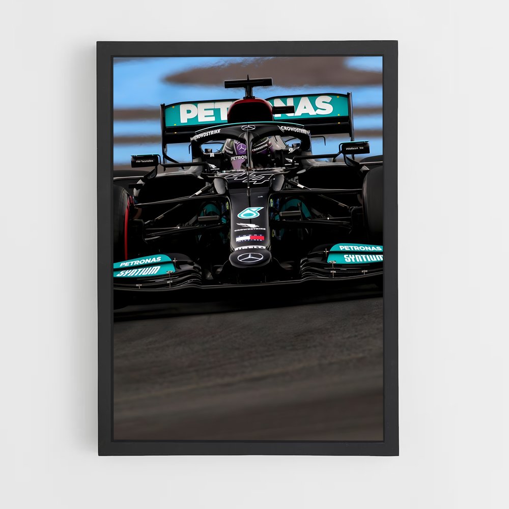 Poster Lewis au Sommet – affiche Voitures de Formule 1 (vue 2)